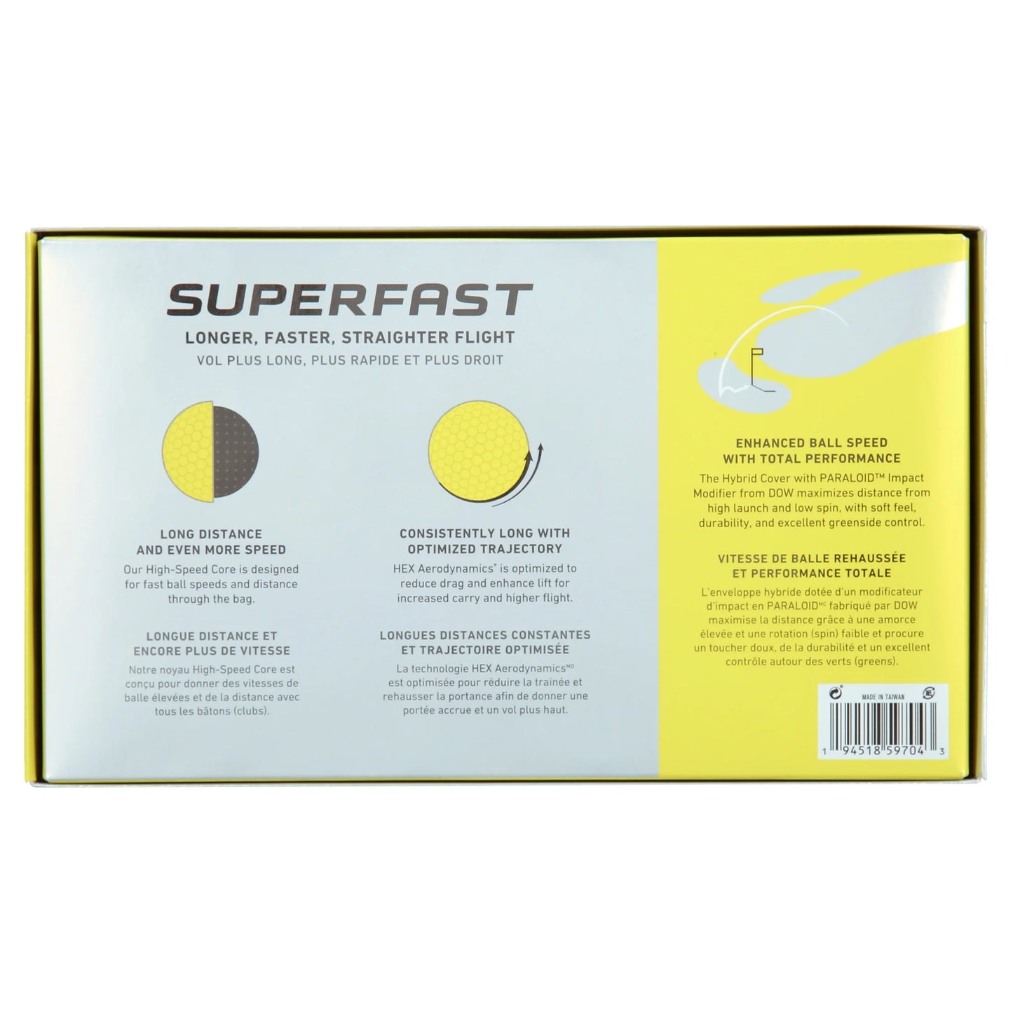 Superfast Golf Balls, 1.5 Lb, 15 Pieces