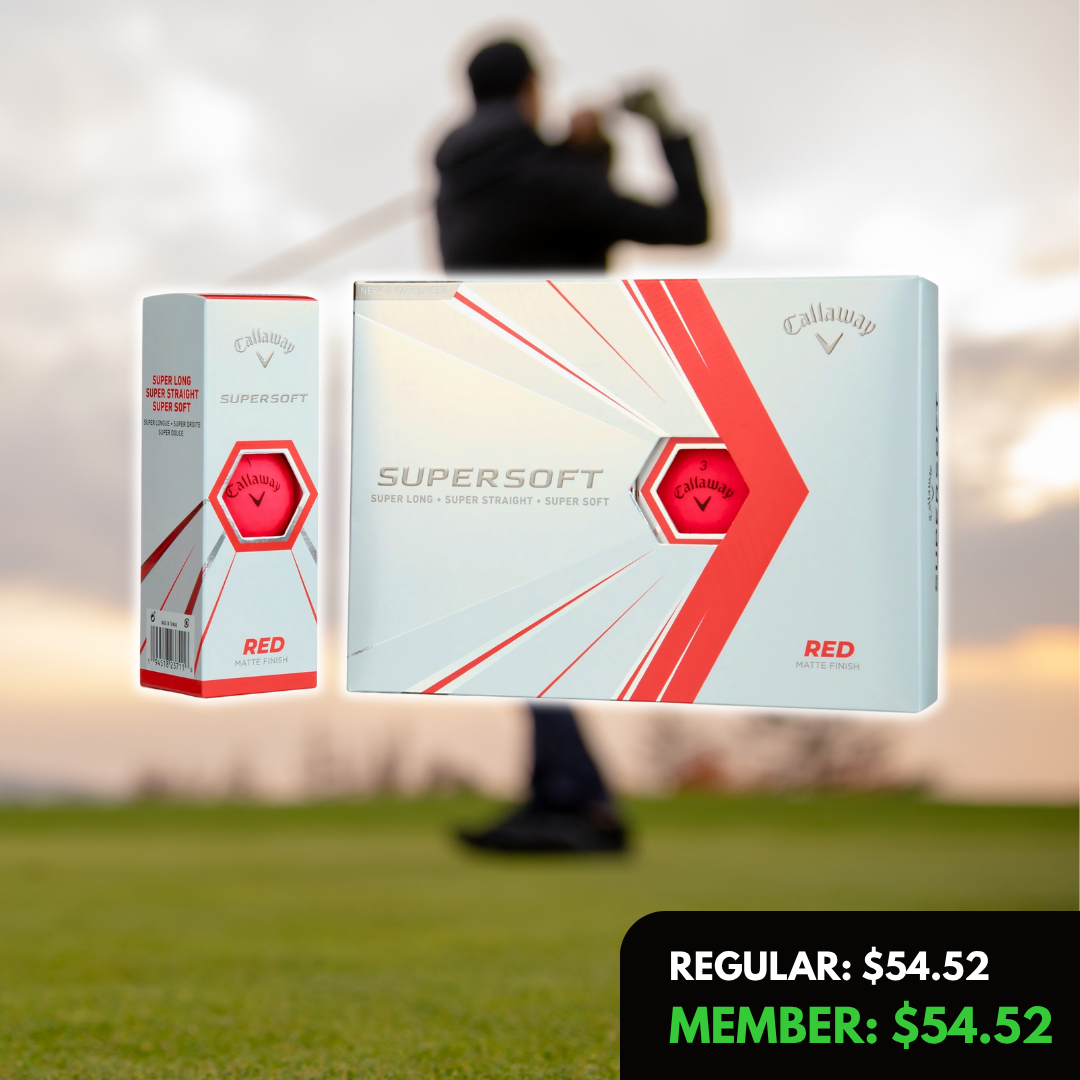 Supersoft Matte 2021 Red Golf Balls,12 Pack