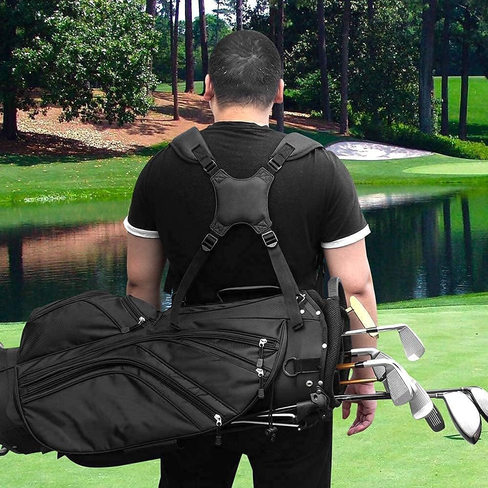 Golf Bag Straps, Universal Replacement Double Shoulder Single Shoulder Straps, Golf Bag Carry Strap