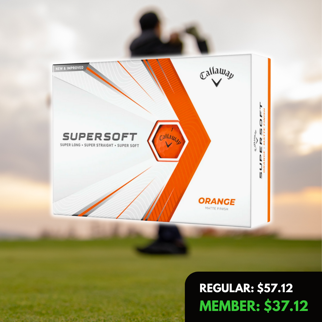 Super Soft Matte 2021 Orange Golf Balls 12 Pack