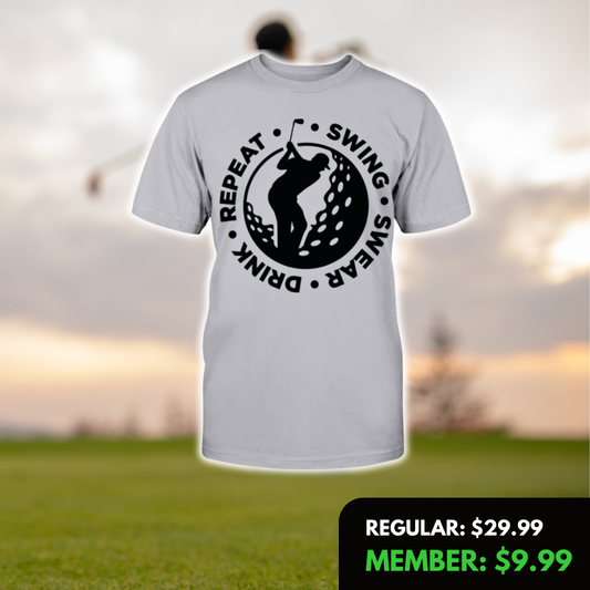 Swing Swear Drink Repeat T-Shirt