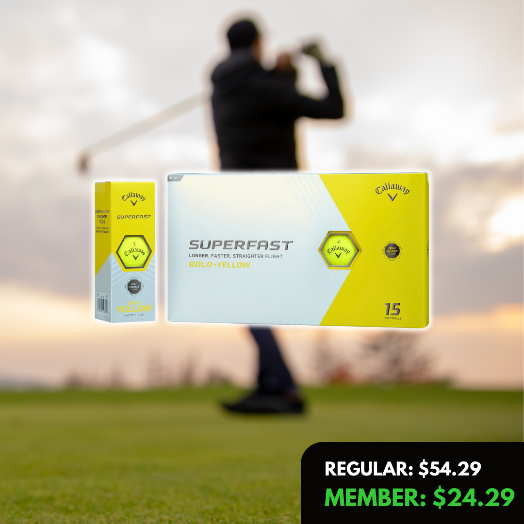Superfast Golf Balls, 1.5 Lb, 15 Pieces