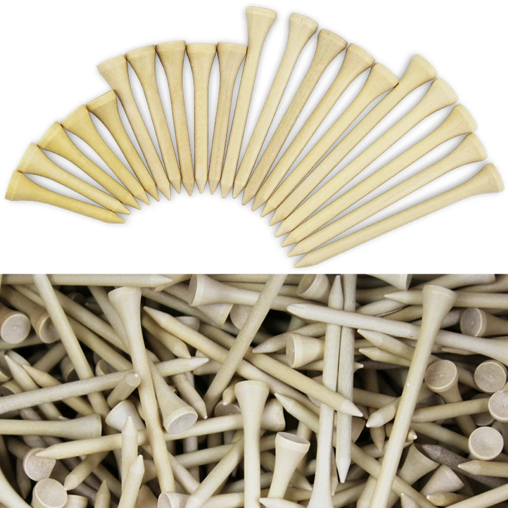 EcoDrive Bamboo Golf Tees Wooden Bamboo Golf Tees