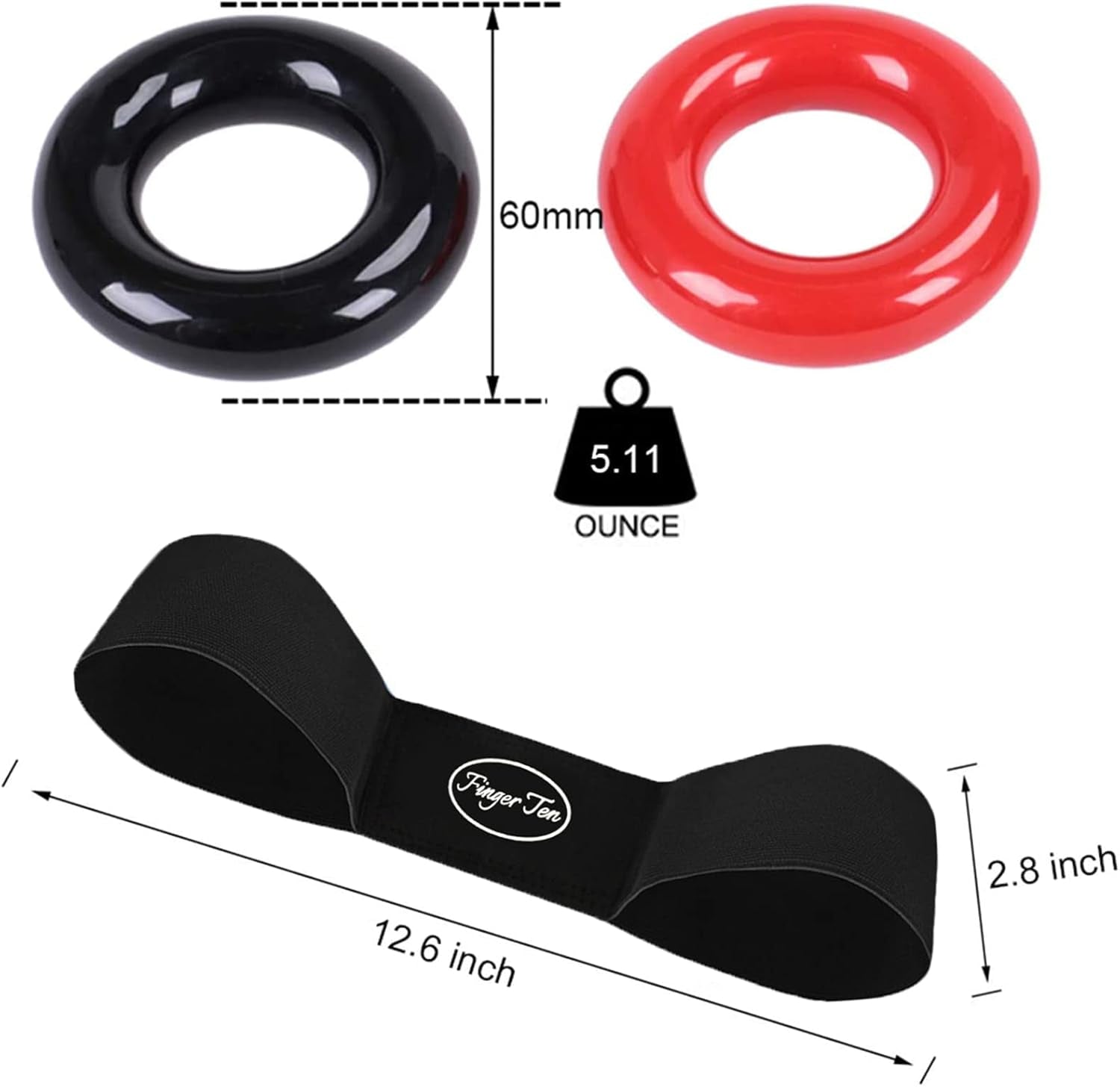 Golf Club Swing Weight Ring Warm up Trainer Aid for Women Men Black Value 1 Pack, Weighted Golf Training Tool for Golfer Indoor Outdoor Practice (3 Pack Right Handed Red)