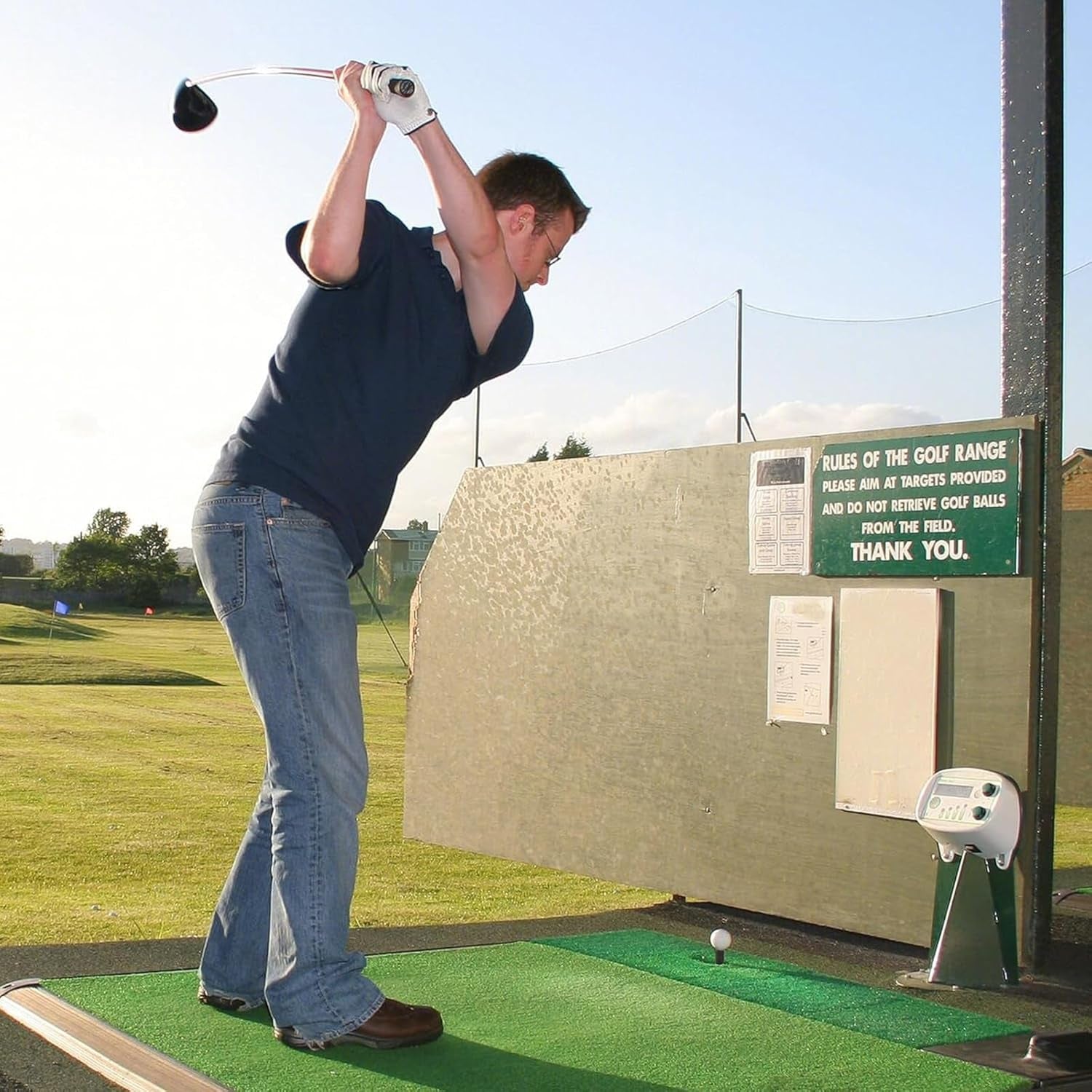 Golf Rubber Tees Driving Range Value 3/4 Pack, Mixed or Same Size 1.5’’ 2.25’’ 2.75’’ 3’’ for Durable Practice Mat Holds Ball Well
