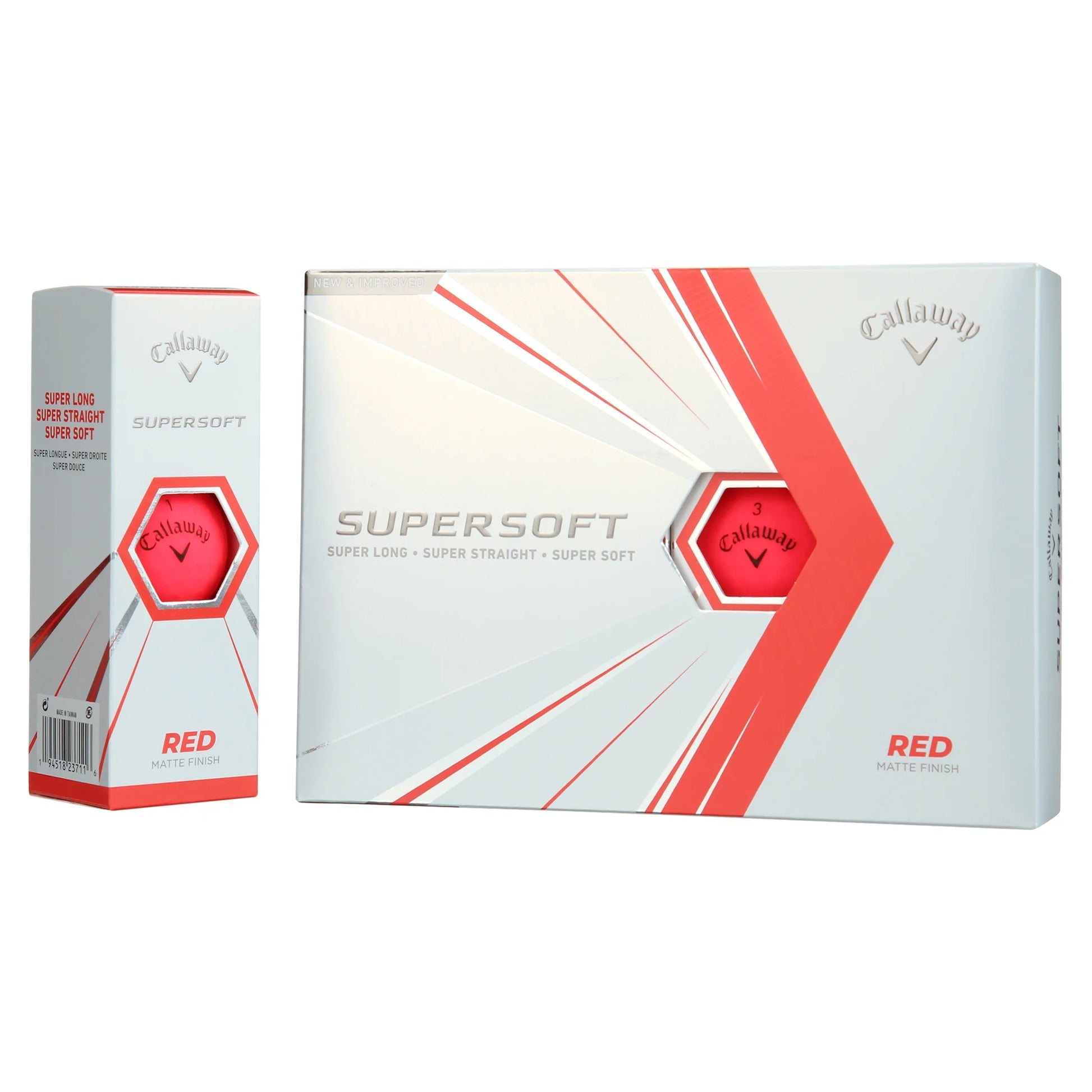 Supersoft Matte 2021 Red Golf Balls,12 Pack