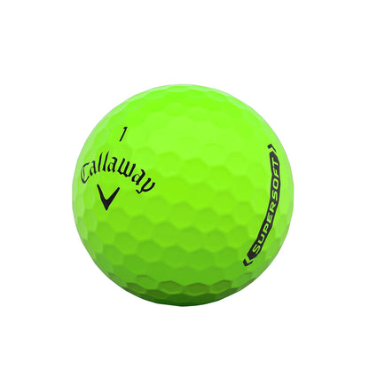 Supersoft 2021 Golf Balls, Matte Green, 12 Pack