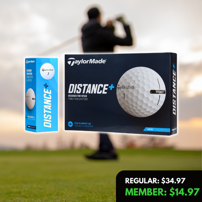 2021 Distance plus Golf Balls, 12 Pack, White