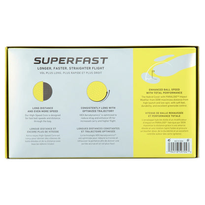 Superfast Golf Balls, 1.5 Lb, 15 Pieces