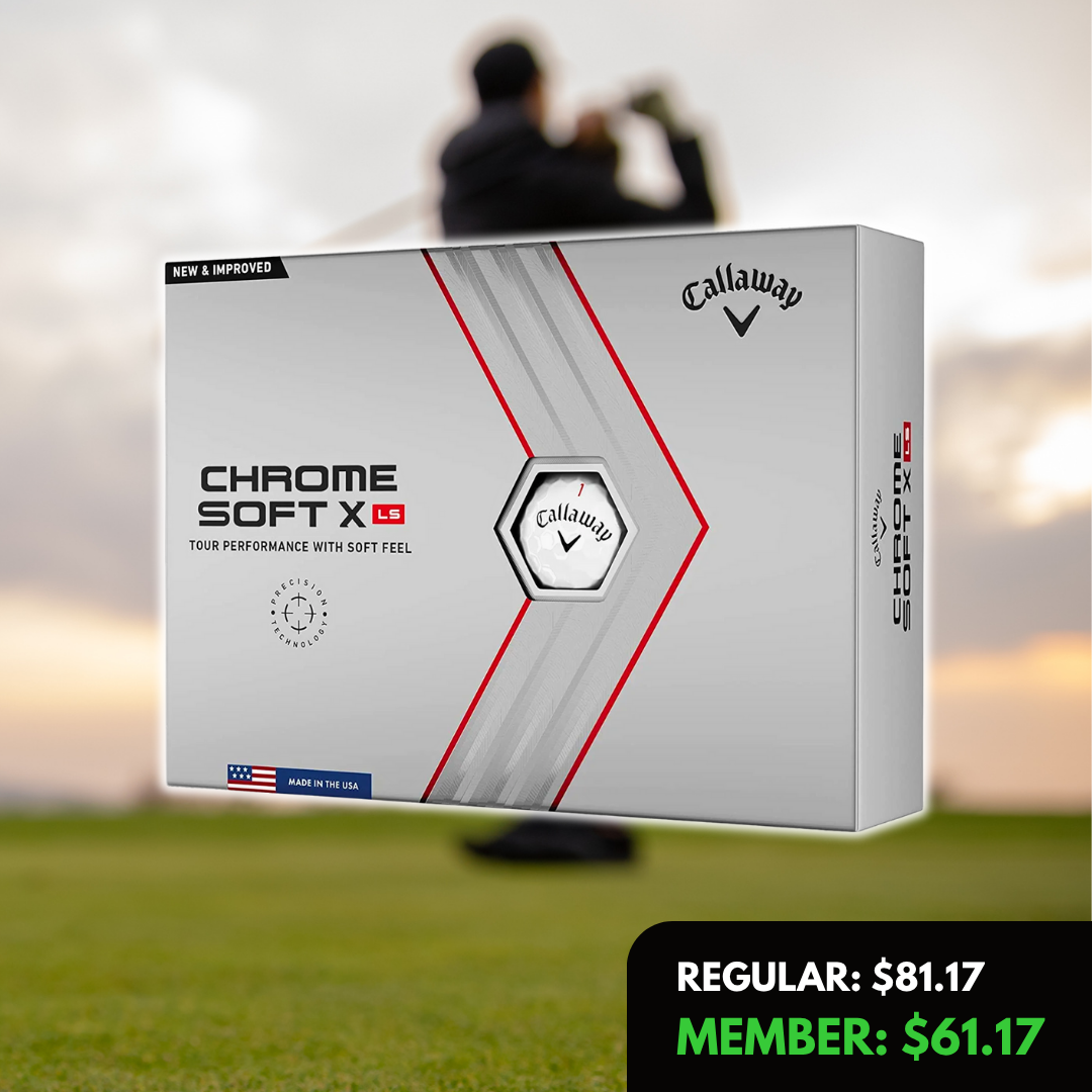 Chrome Soft X LS Golf Balls 12Pk White