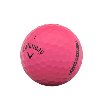 Supersoft Matte 2021 Golf Balls, Pink, 12 Pack
