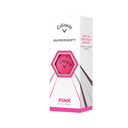 Supersoft Matte 2021 Golf Balls, Pink, 12 Pack