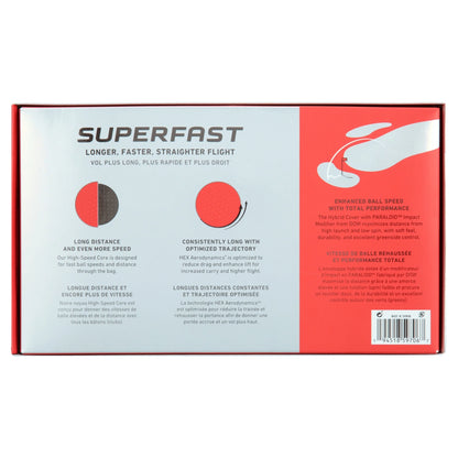 Superfast BOLD 2022 Golf Balls, Red, 15 Pack