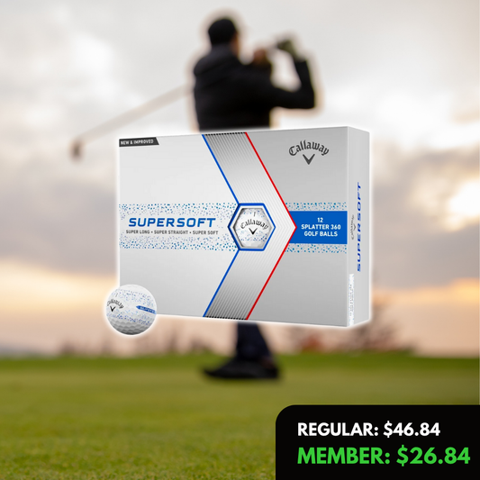 Golf 2023 Supersoft Splatter Blue Golf Ball 12Pk