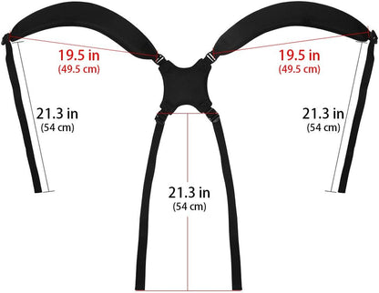 Golf Bag Straps, Universal Replacement Double Shoulder Single Shoulder Straps, Golf Bag Carry Strap