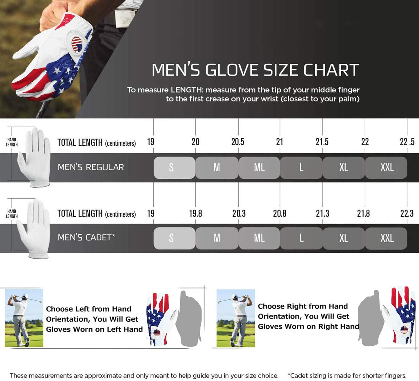 Golf Gloves (Right hand)