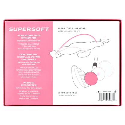 (2 Pack)  Golf 2023 Supersoft Golf Ball-Matte Pink 12Pk