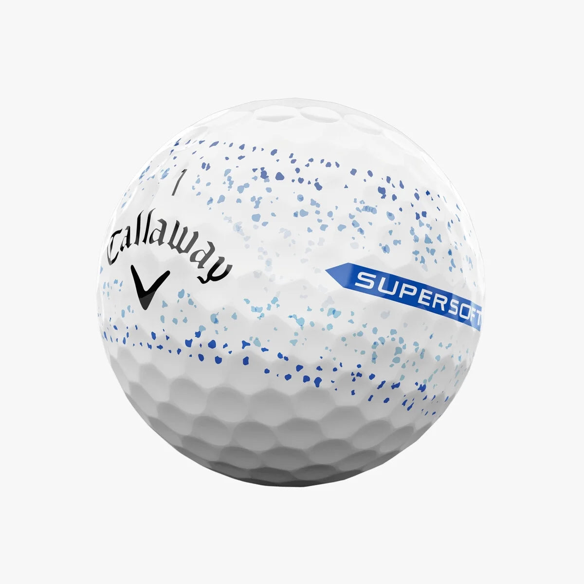Golf 2023 Supersoft Splatter Blue Golf Ball 12Pk