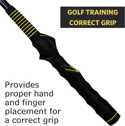 Golf Swing Trainer Aid - Golf Training Aid with Golf Grip Trainer Golf Training Equipment Power Flex Golf Swing Training Aid for Strength,Balance, and Tempo Golf Swing Speed Trainer