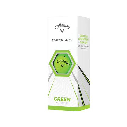 Supersoft 2021 Golf Balls, Matte Green, 12 Pack