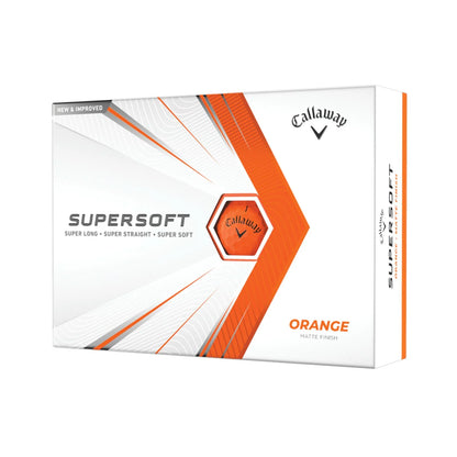 Super Soft Matte 2021 Orange Golf Balls 12 Pack
