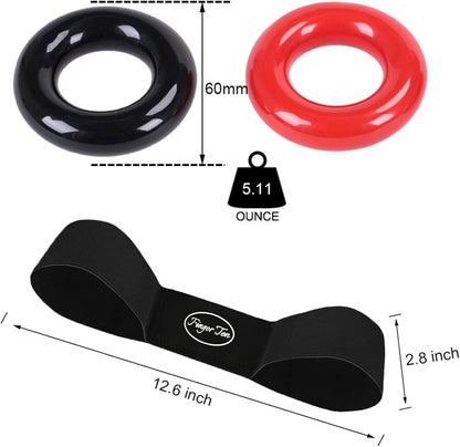 Golf Club Swing Weight Ring Warm up Trainer Aid for Women Men Black Value 1 Pack, Weighted Golf Training Tool for Golfer Indoor Outdoor Practice (3 Pack Right Handed Red)