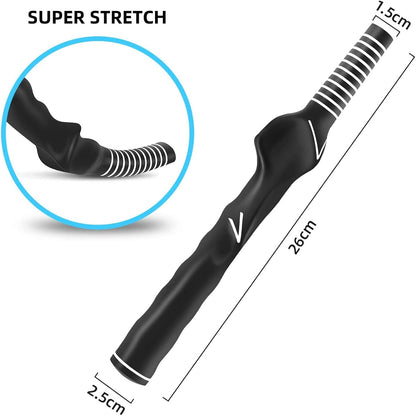 Golf Club Swing Weight Ring Warm up Trainer Aid for Women Men Black Value 1 Pack, Weighted Golf Training Tool for Golfer Indoor Outdoor Practice (3 Pack Right Handed Red)