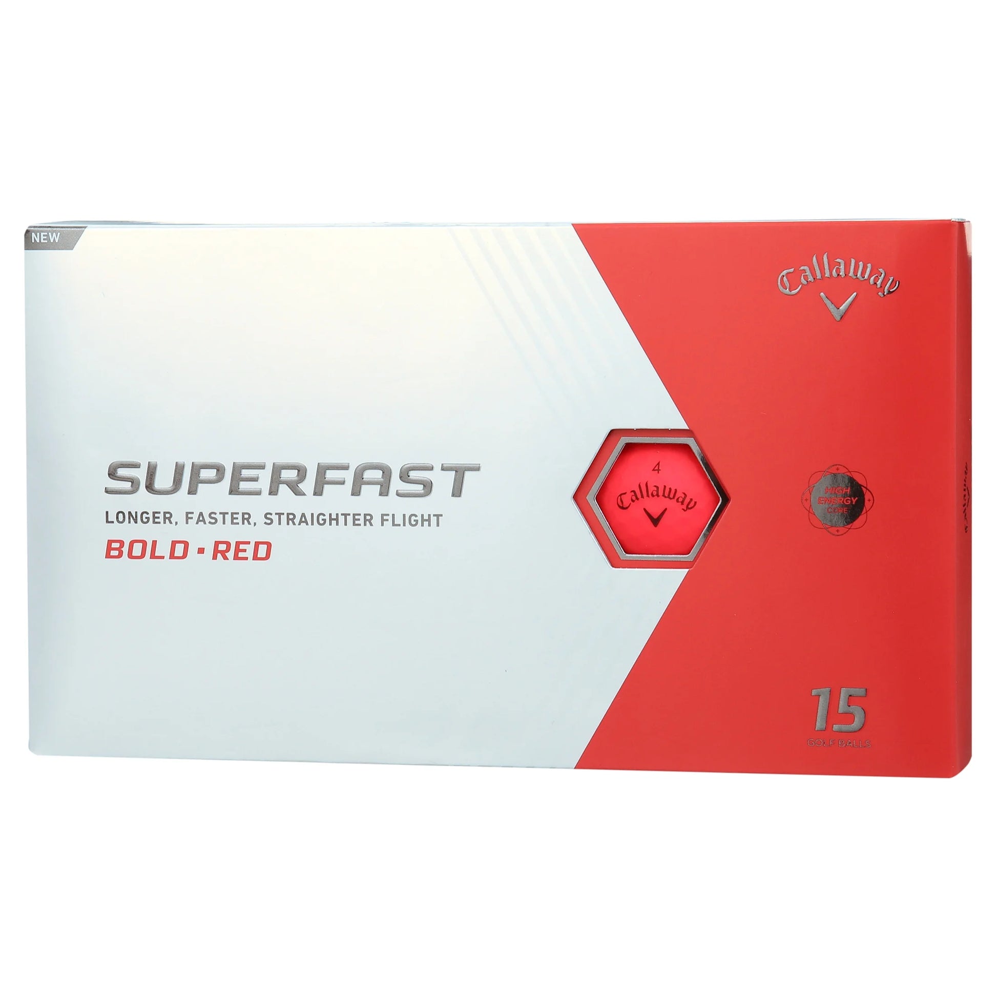 Superfast BOLD 2022 Golf Balls, Red, 15 Pack