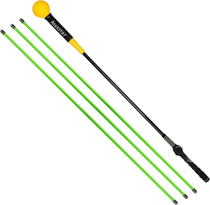 Golf Swing Trainer Aid - Golf Training Aid with Golf Grip Trainer Golf Training Equipment Power Flex Golf Swing Training Aid for Strength,Balance, and Tempo Golf Swing Speed Trainer