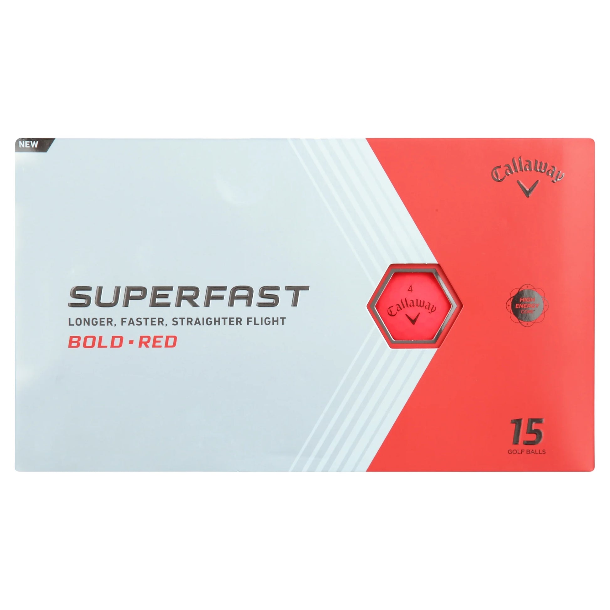Superfast BOLD 2022 Golf Balls, Red, 15 Pack