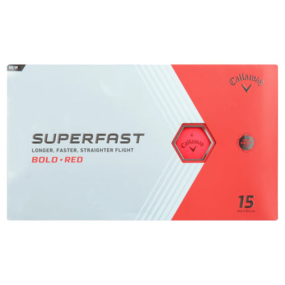 Superfast BOLD 2022 Golf Balls, Red, 15 Pack